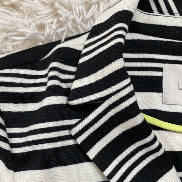 Loft Striped Scuba Brazer ๐ Black White & Lime - Picture 8 of 14
